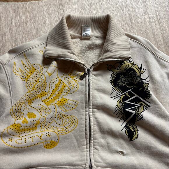 Y2K Ed Hardy by Christian Audigier Full Zip Rhinestone Jacket - Picture 6 of 10